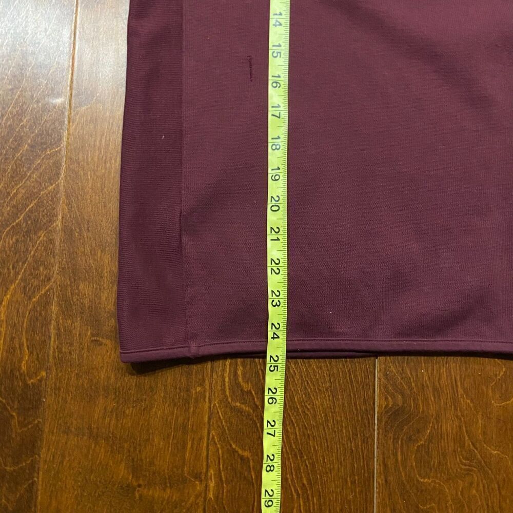 Hugo Boss Regular Fit 1/4 Zip Casual Burgundy Black Collar Sweatshirt Men's XL - Picture 11 of 11